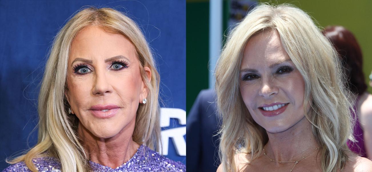 A photo collage of Vicki Gunvalson and Tamra Judge