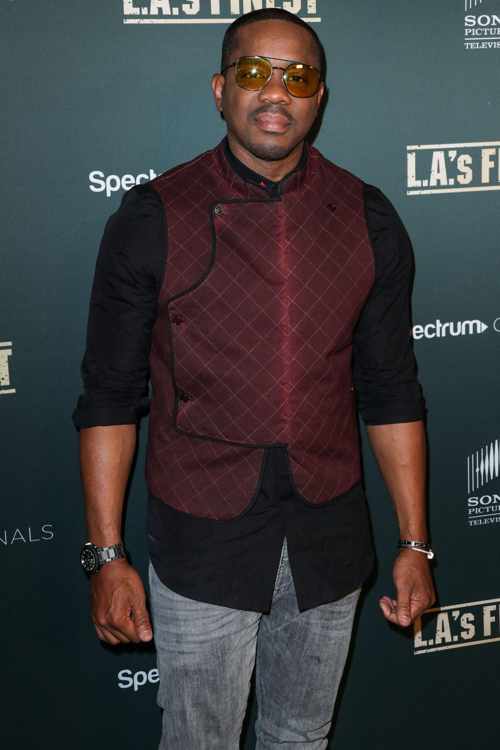 Duane Martin na estreia em Los Angeles de 'LA's Finest', do Spectrum Originals