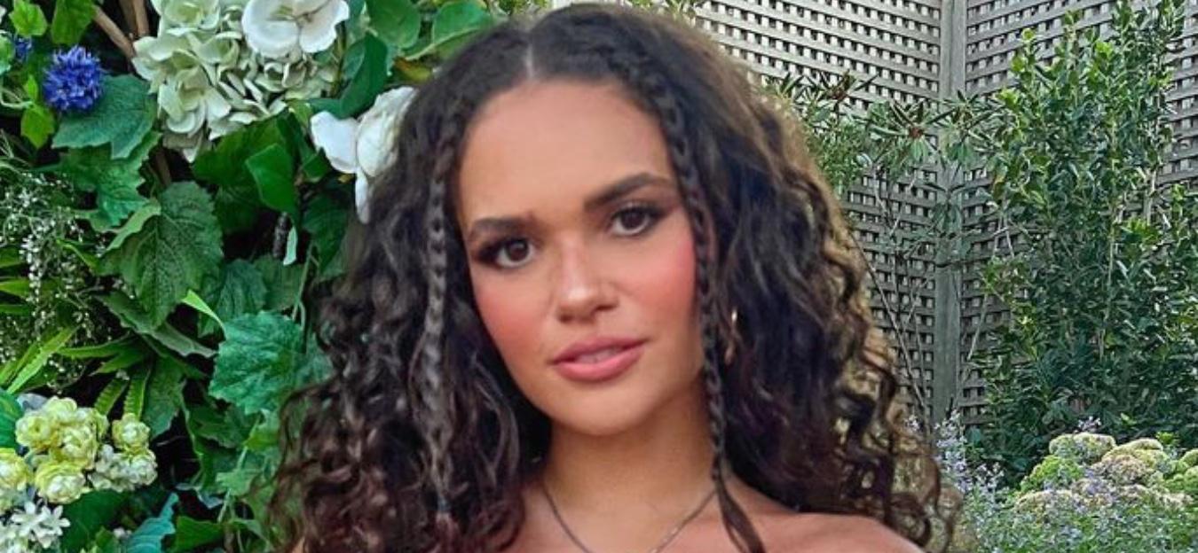 Madison Pettis poses for the camera.