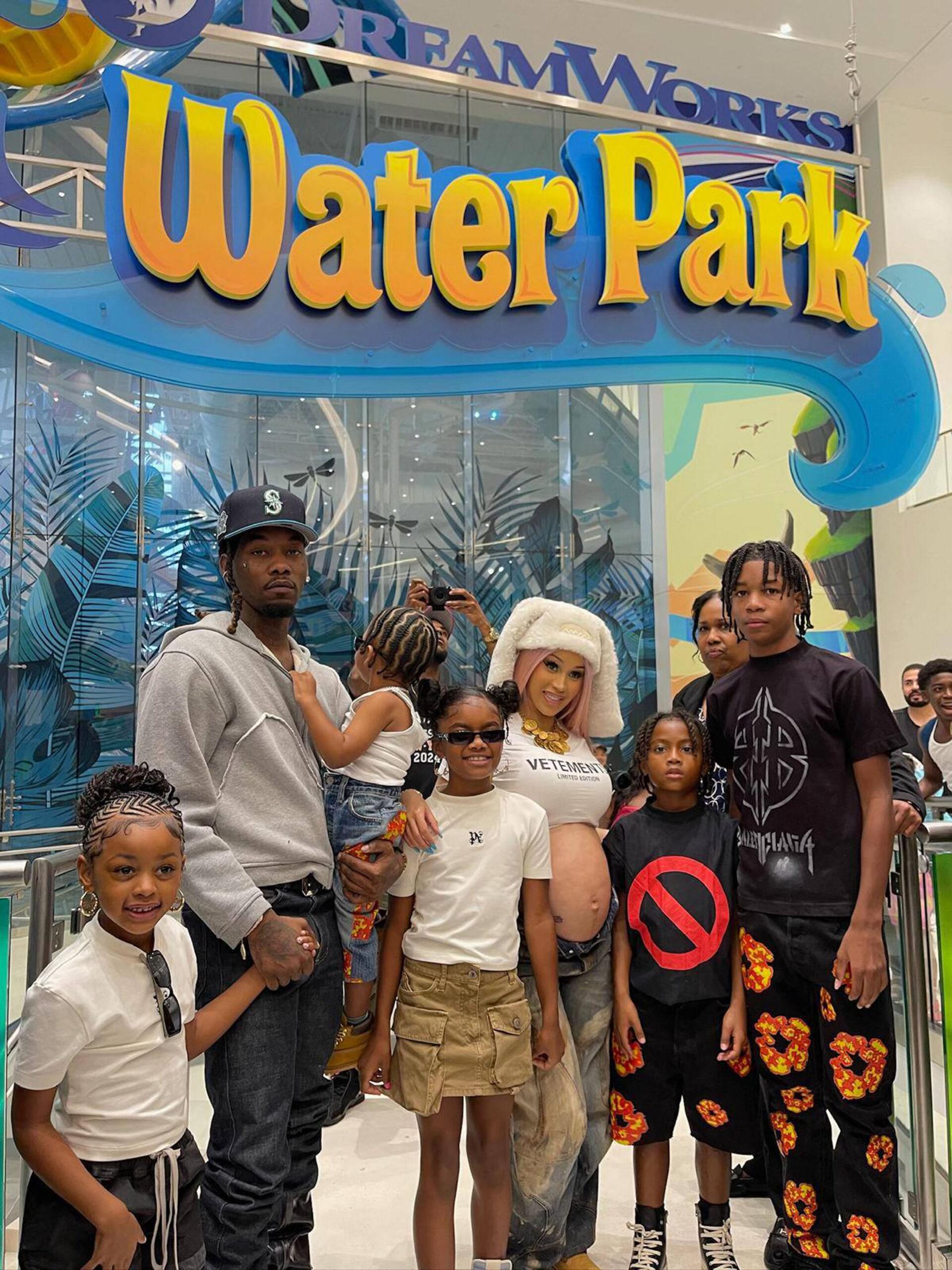 Cardi B and Offset reunite amid divorce at son Wave's third birthday party at American Dream