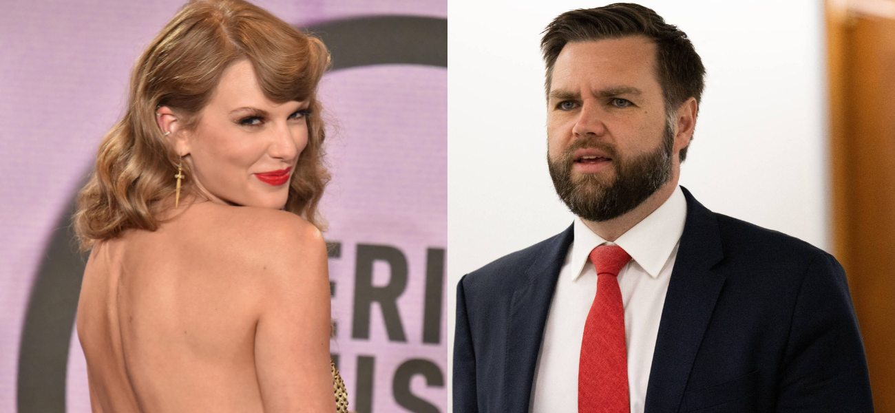 Taylor Swift, JD Vance collage