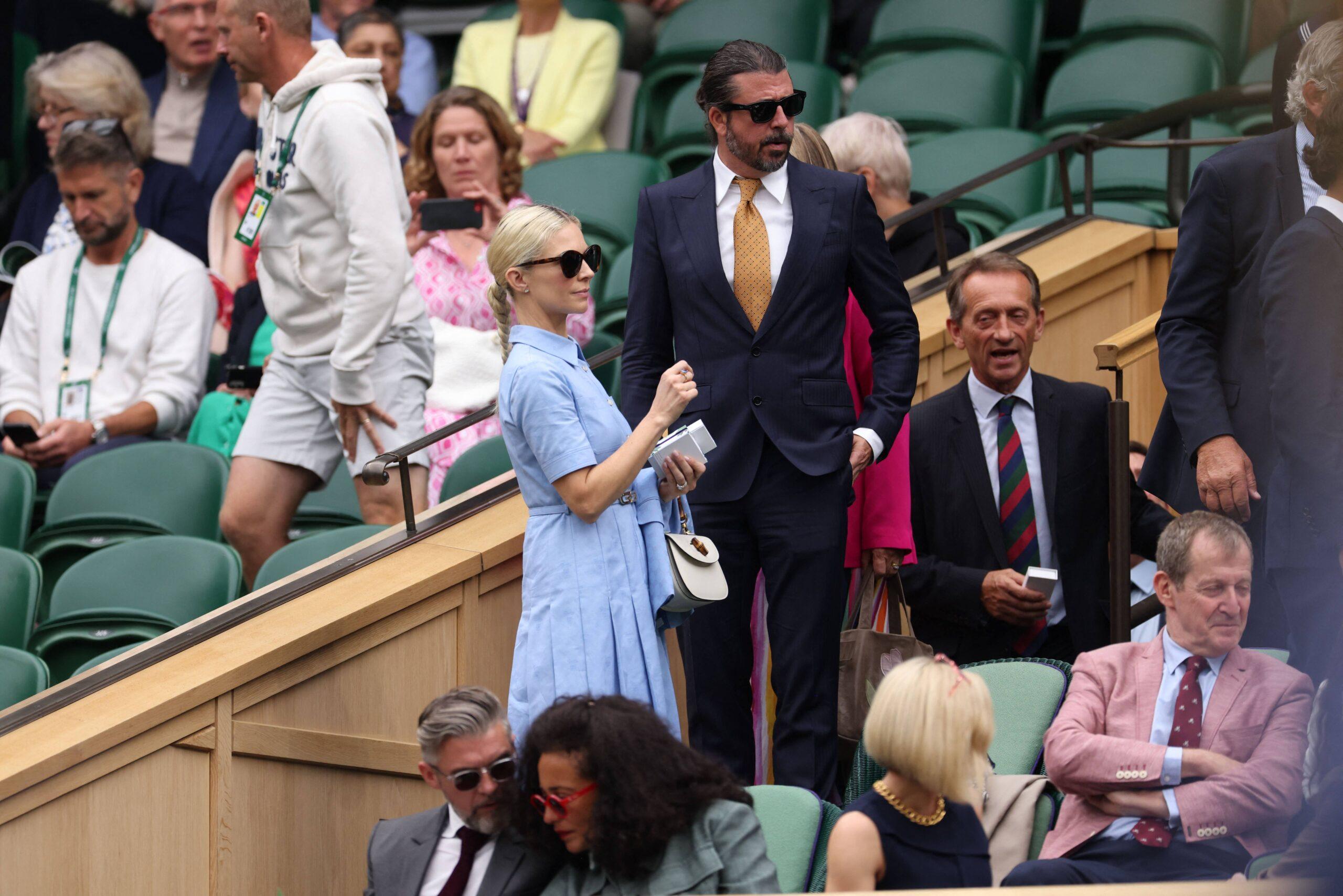 Dave Grohl dan Jordyn Blum di 2024 Wimbledon