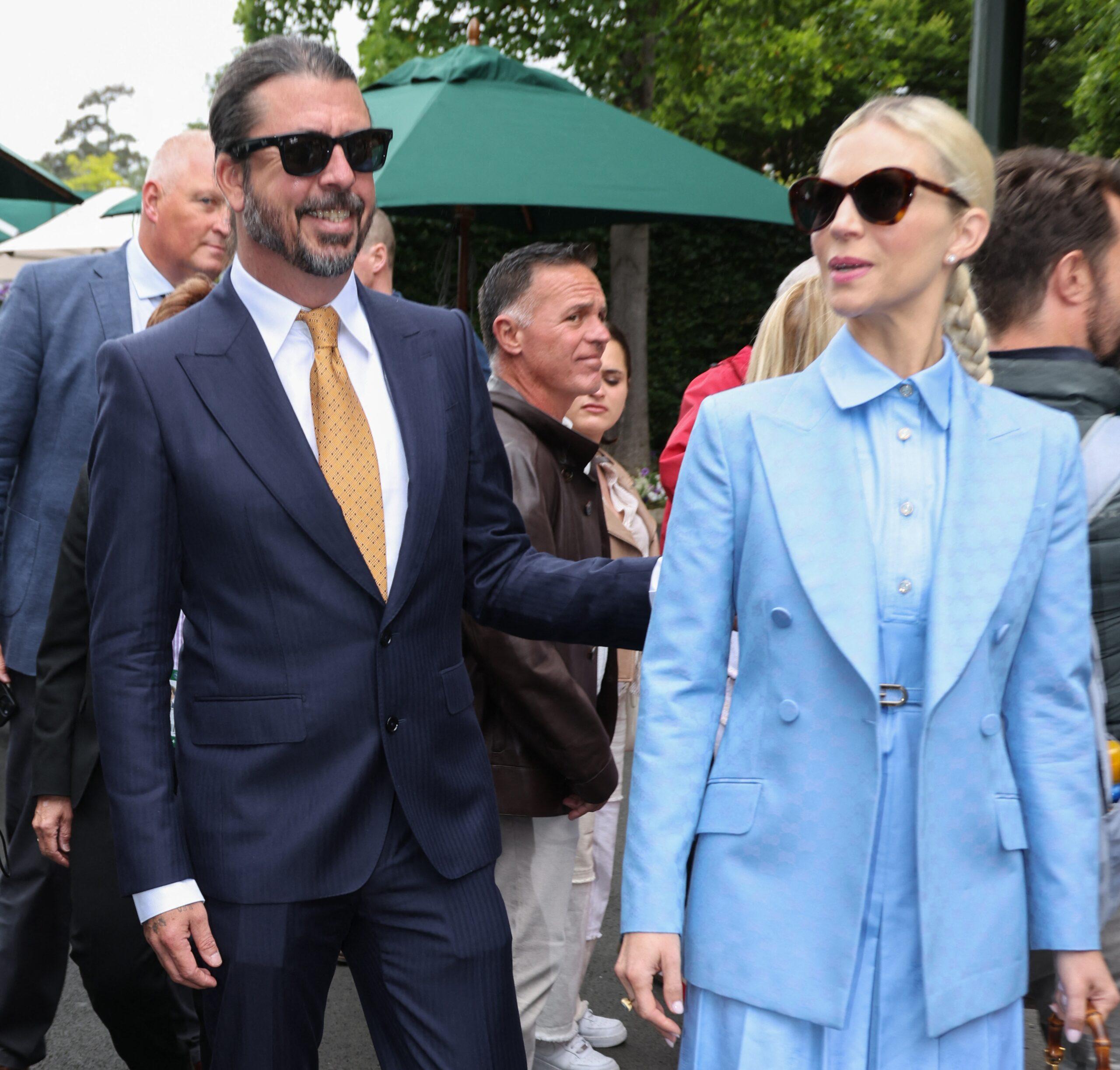 Dave Grohl and Jordyn Blum at Wimbledon 2024