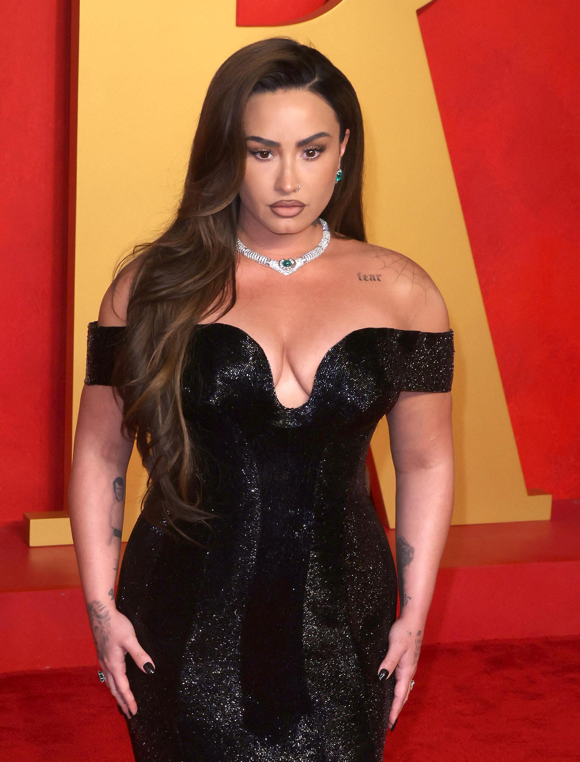 Demi Lovato di pesta Oscar Vanity Fair 2024