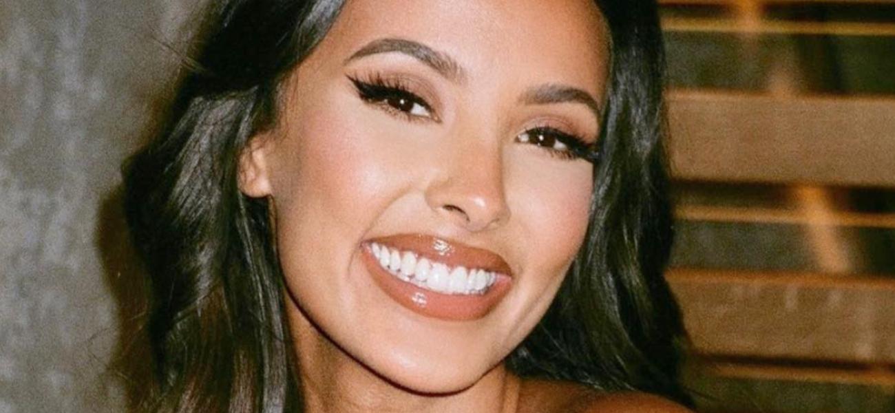 Maya Jama smiles close up