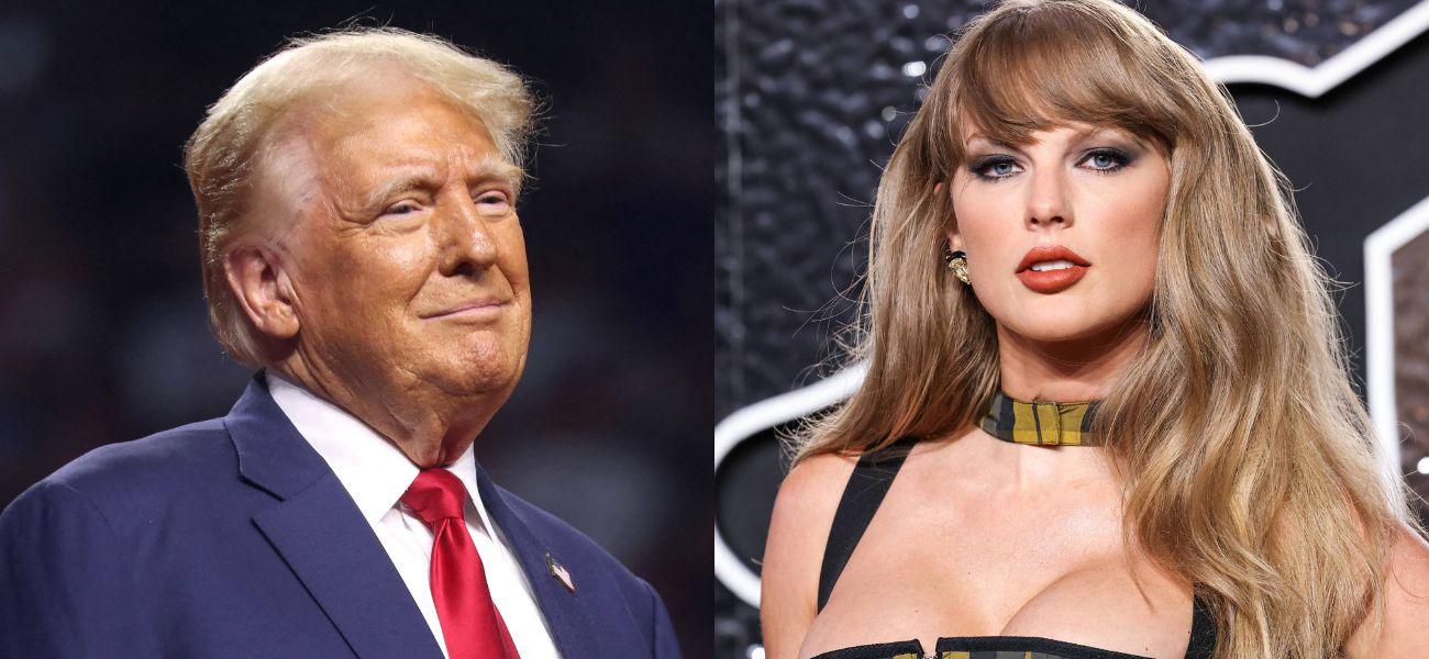 Donald Trump (left) Taylor Swift (right)