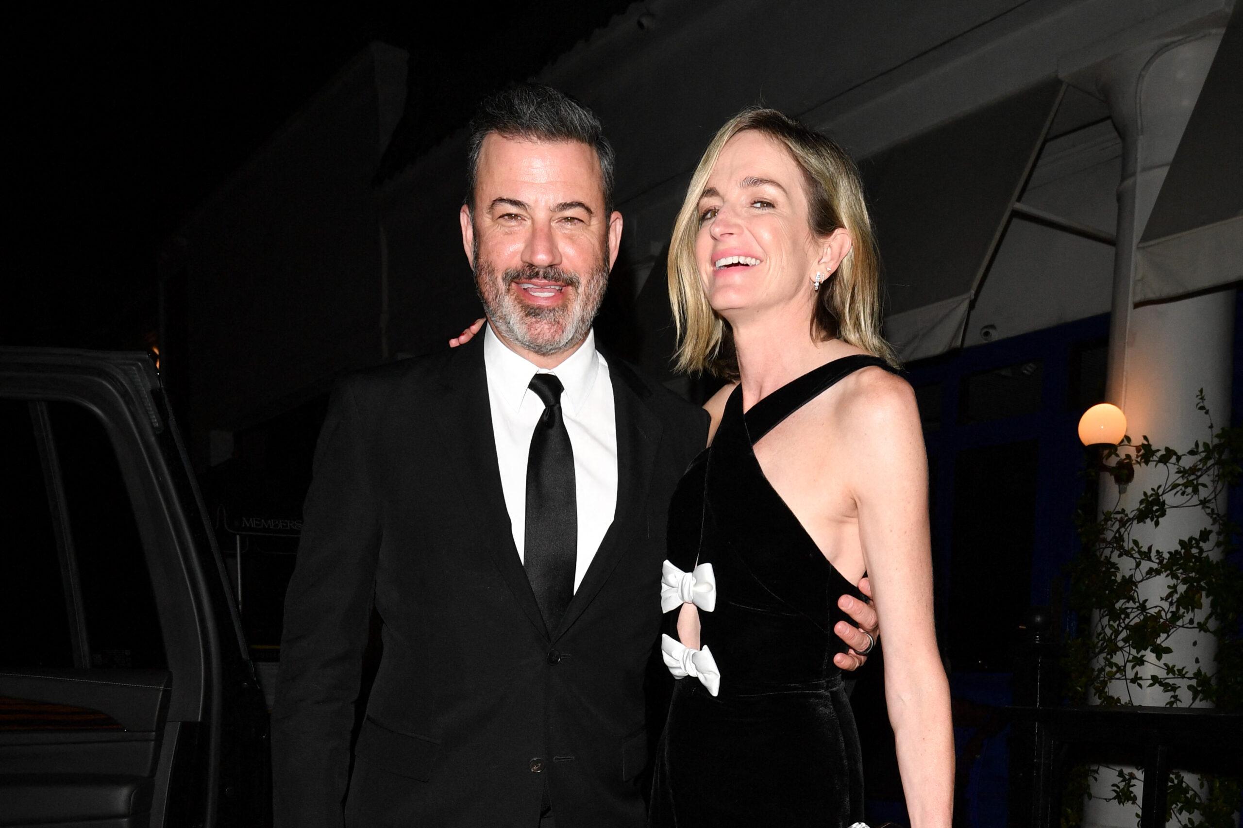 Jimmy Kimmel e sua esposa Molly McNearney 