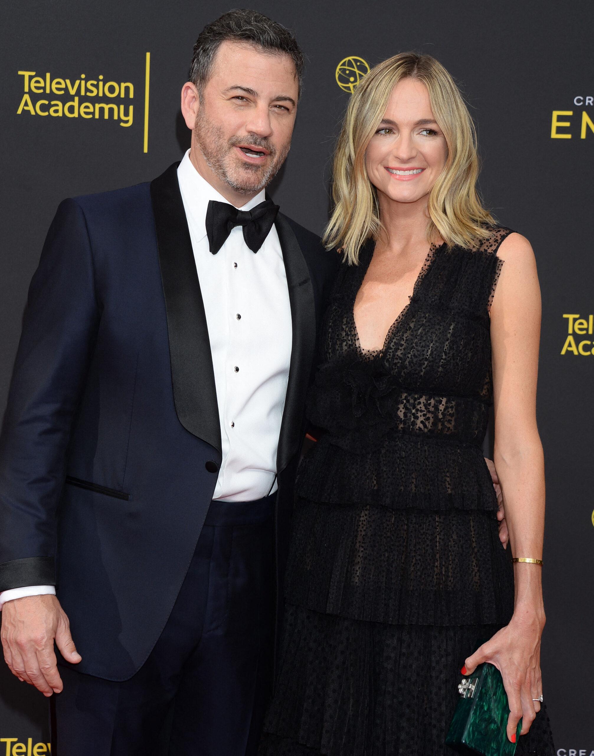 Jimmy Kimmel e esposa no Creative Arts Emmy Awards de 2019