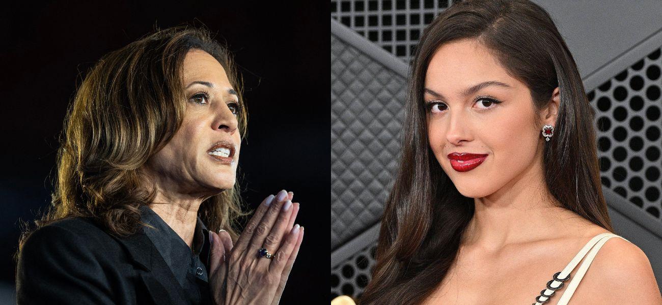 Kamala Harris (left) Olivia Rodrigo (right)