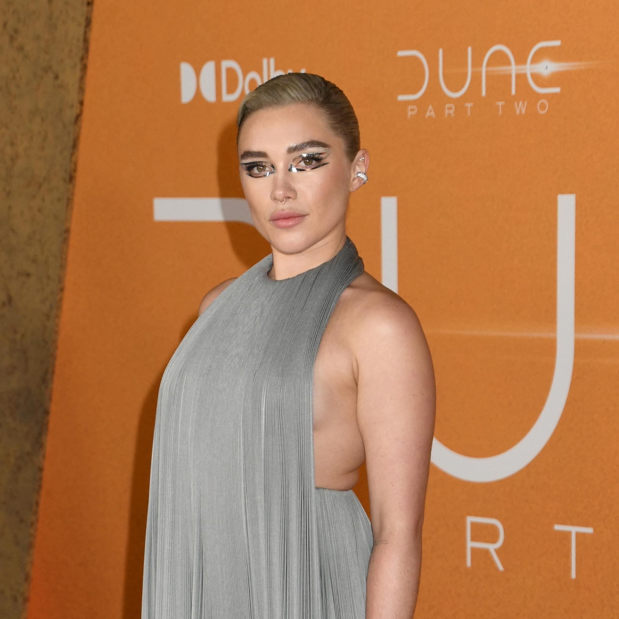 Florence Pugh At Dune, Part Two Red Carpet