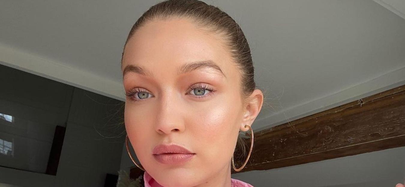 Gigi Hadid takes a selfie.