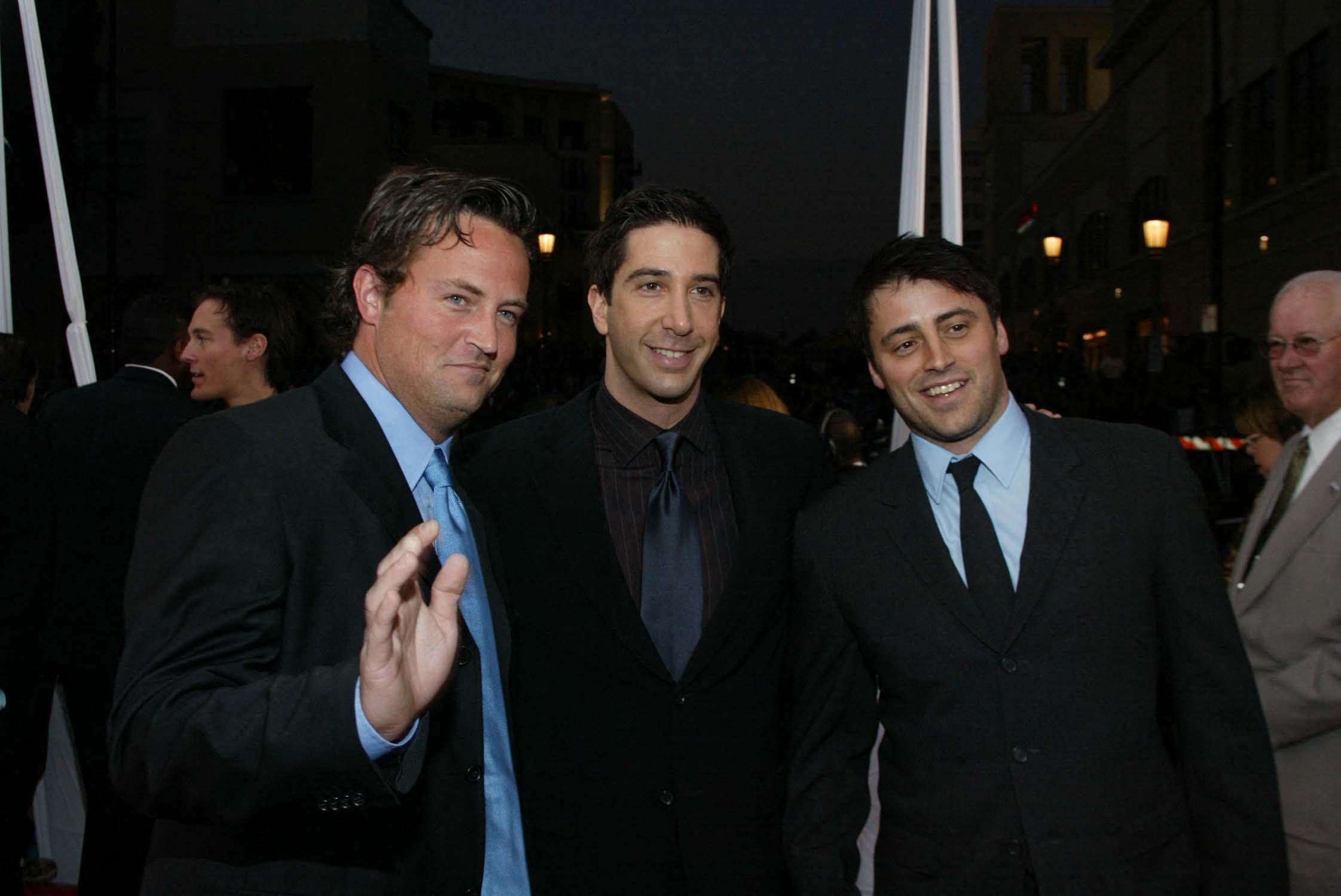 Matthew Perry, David Schwimmer and Matt LeBlanc