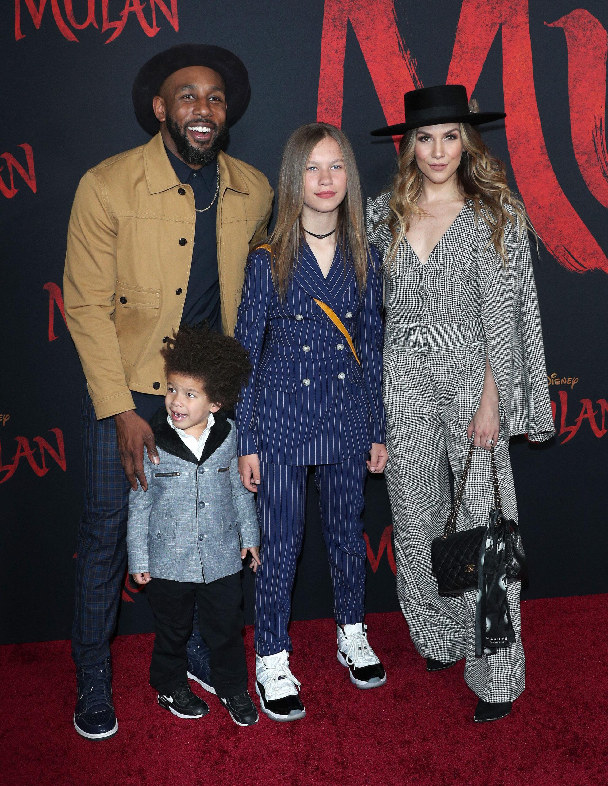 Allison Holker and tWitch at Mulan premiere