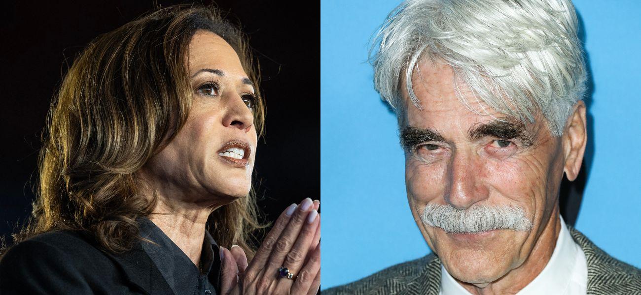 Kamala Harris (left) Sam Elliott (right)