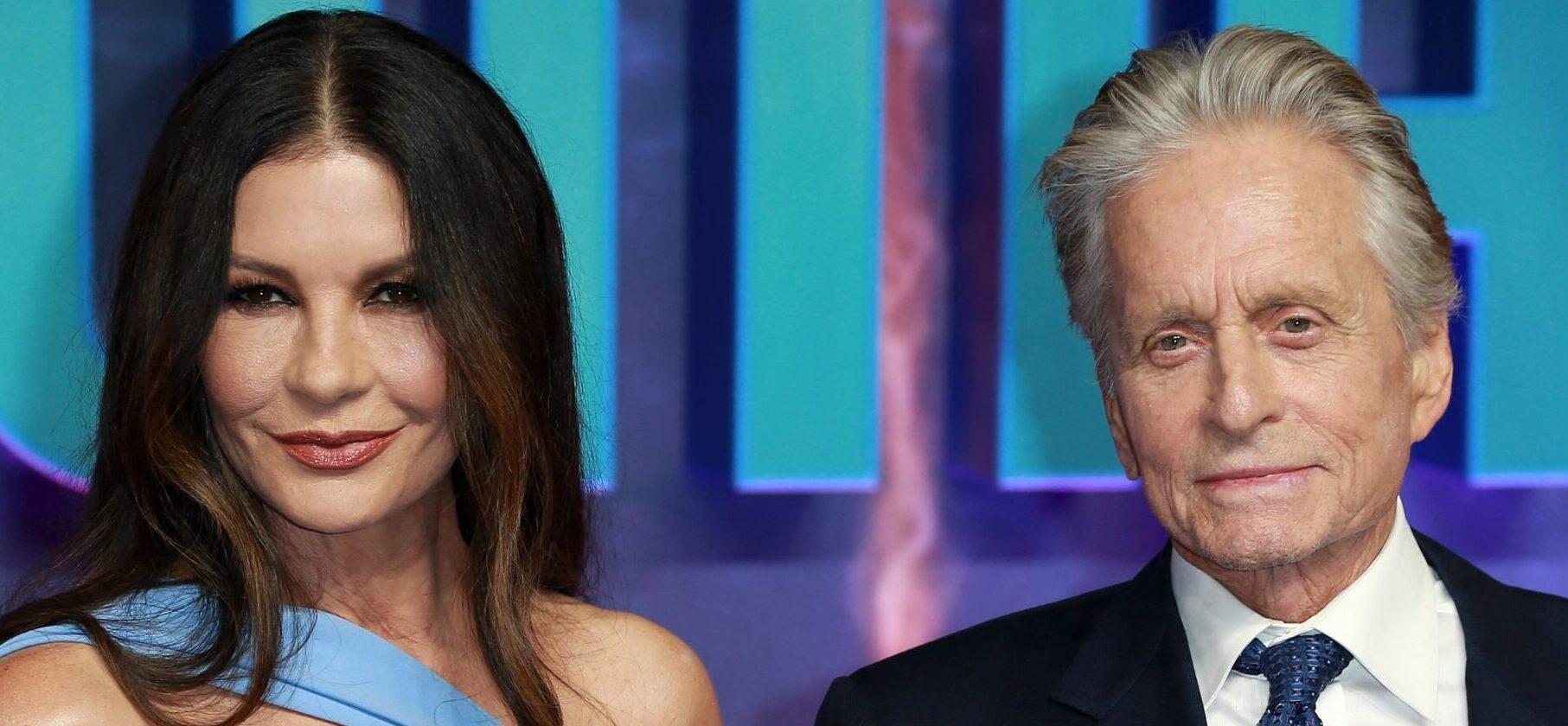 "Ant-Man And The Wasp: Quantumania" UK Gala Screening at BFI IMAX Waterloo on February 16, 2023 in London, England. 16 Feb 2023 Pictured: Catherine Zeta-Jones and Michael Douglas. Photo credit: Fred Duval/MEGA TheMegaAgency.com +1 888 505 6342 (Mega Agency TagID: MEGA943731_001.jpg) [Photo via Mega Agency]