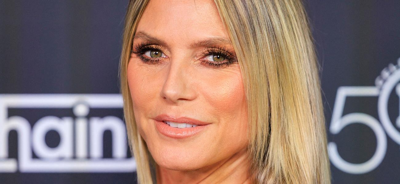 Heidi Klum smiles close up