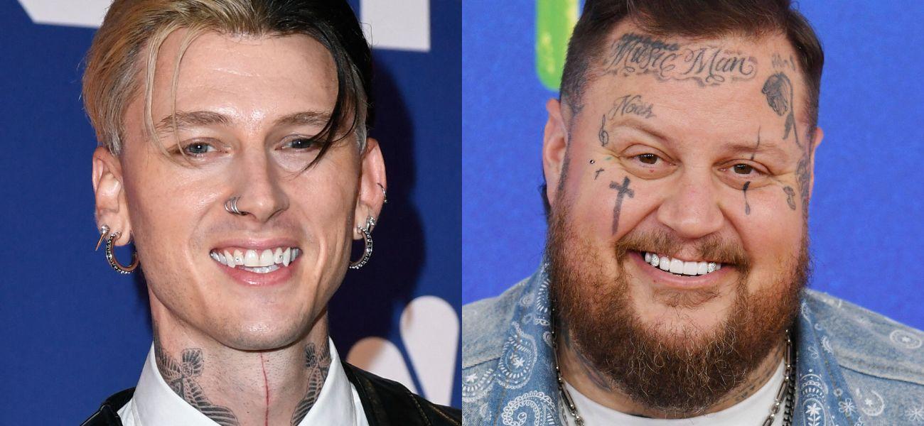 Machine Gun Kelly (left) Jelly Roll (right)