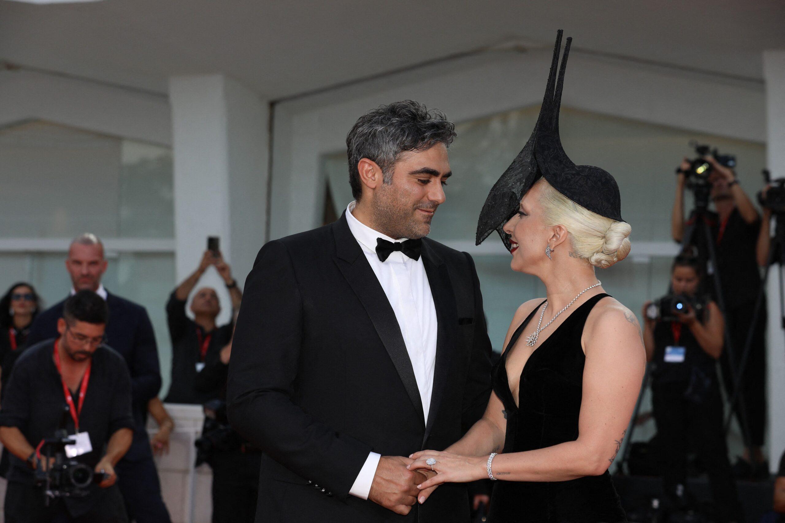 Michael Polansky and Lady Gaga at the "Joker: Folie À Deux" Venice Premiere