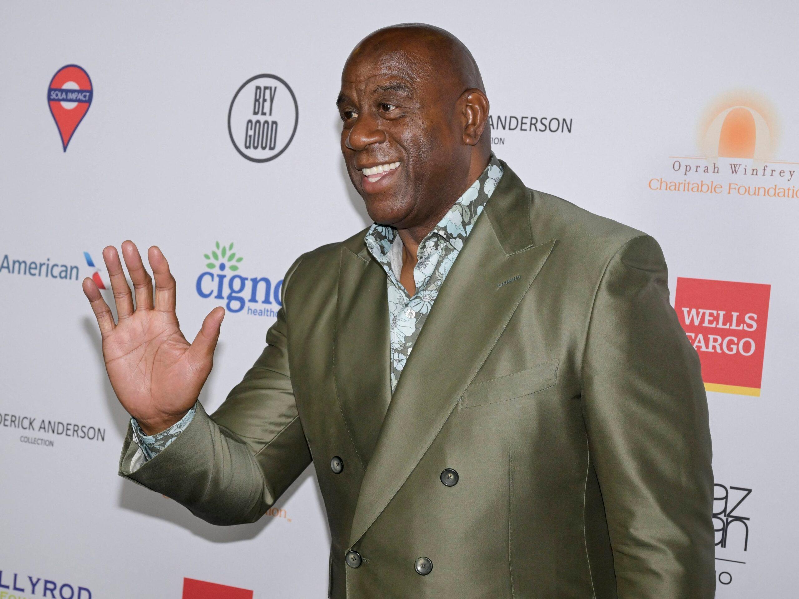 Magic Johnson at HollyRod Foundation's Annual DesignCare 2024 Gala