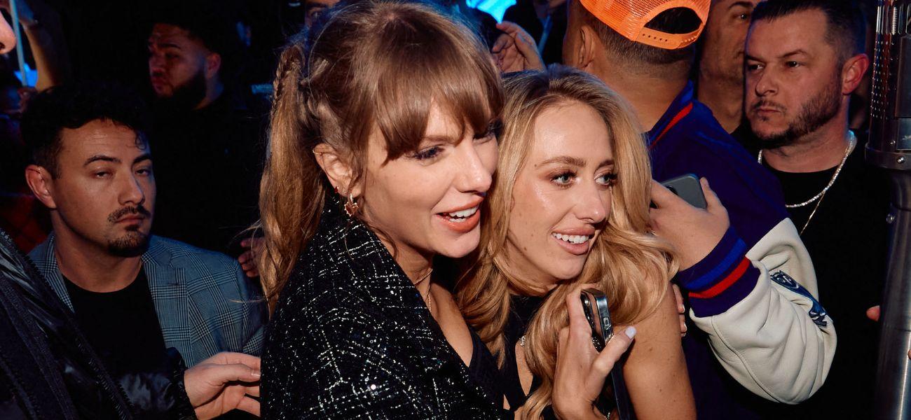 Brittany Mahomes i Taylor Swift obejmują się