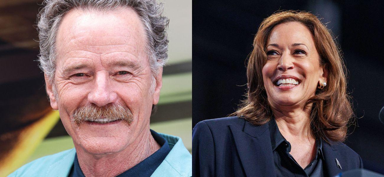 Bryan Cranston (left) Kamala Harris (right)