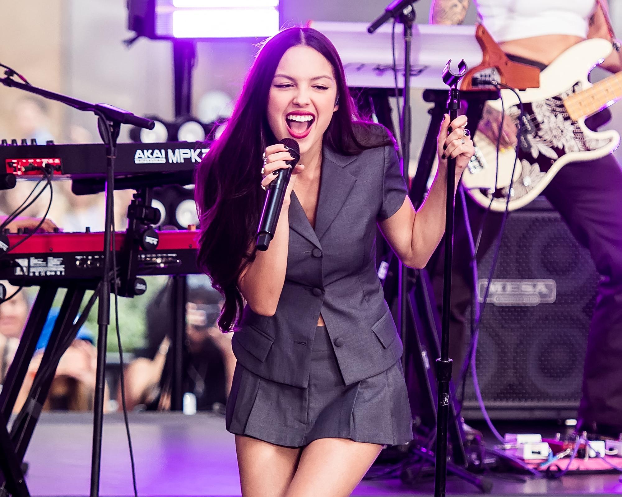 Olivia Rodrigo performs on NBC's 