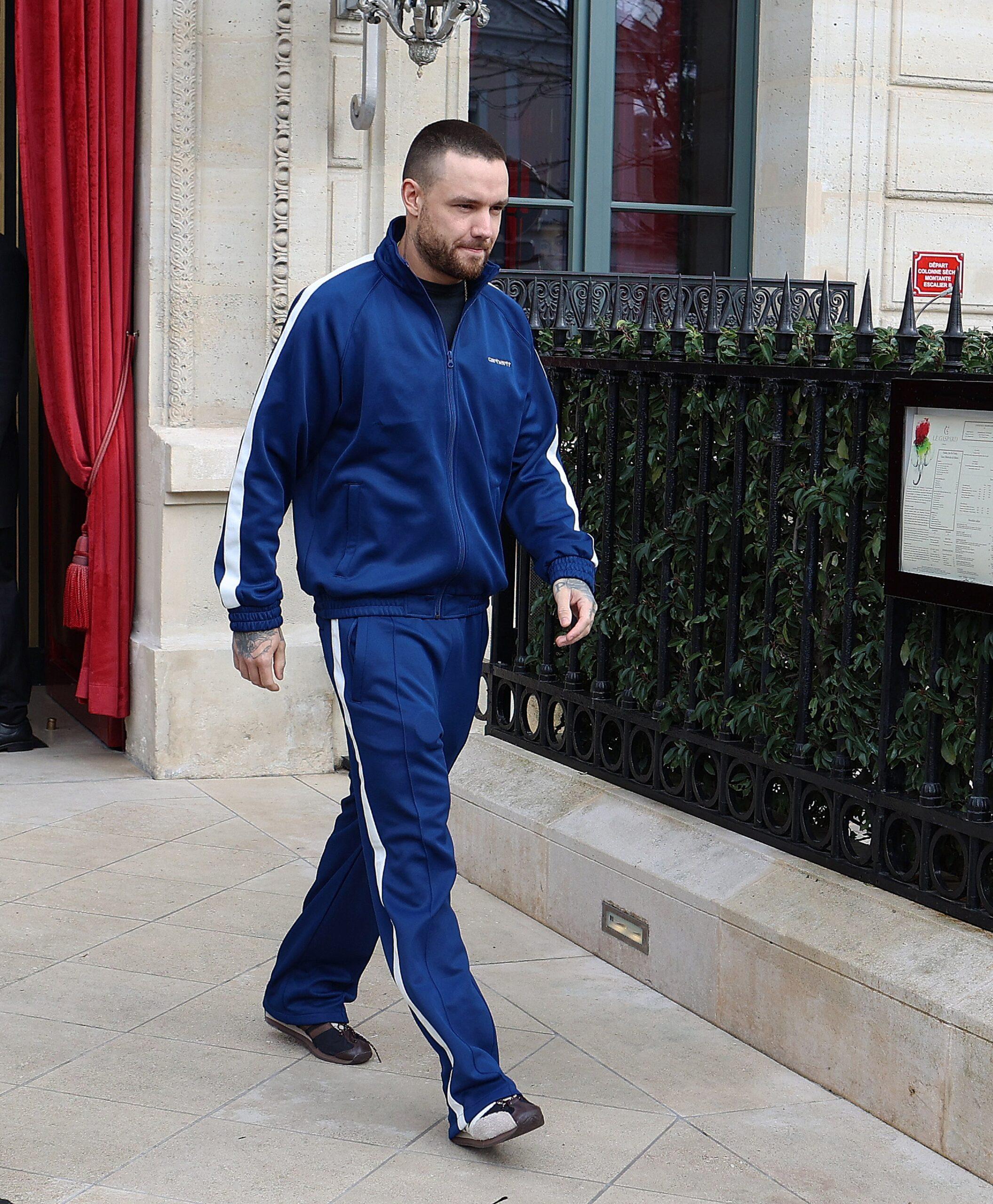 Liam Payne walking in Paris