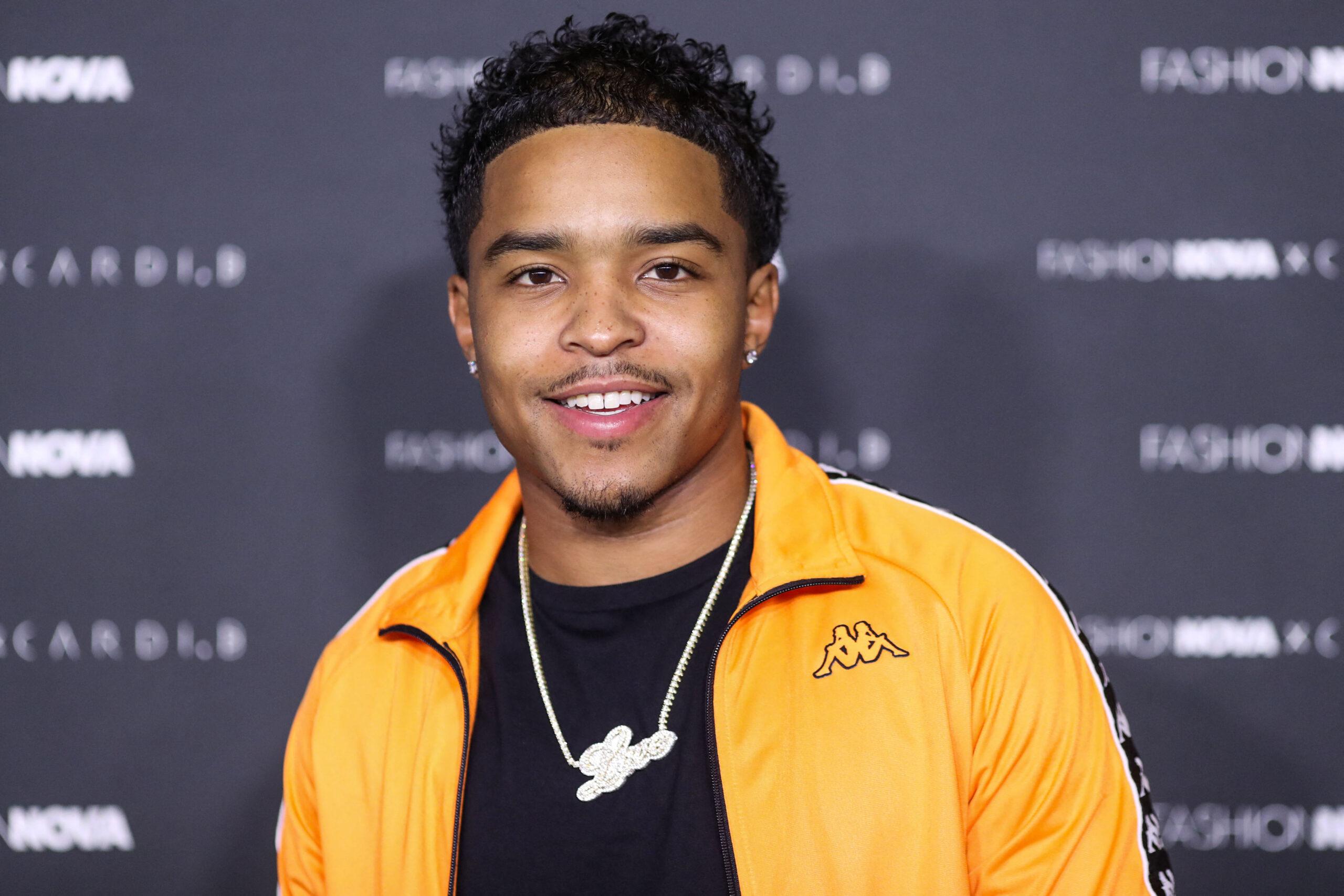 Justin Combs na festa de lançamento da coleção Fashion Nova x Cardi B