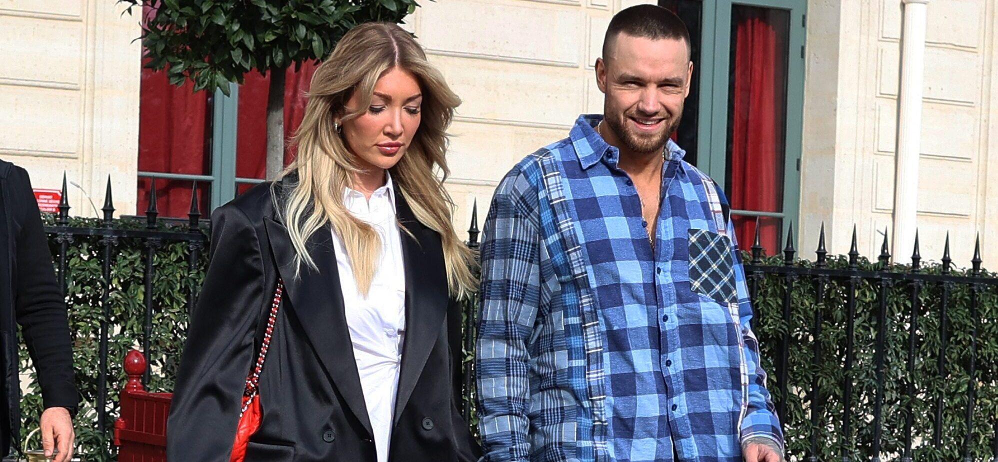 Liam Payne and girlfriend Kate Cassidy in Paris during the Fashion Week on march 1st, 2024.