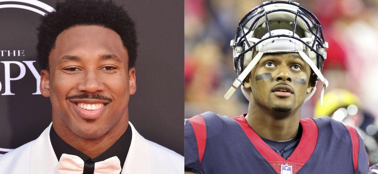 Myles Garrett (left) Deshaun Watson (right)