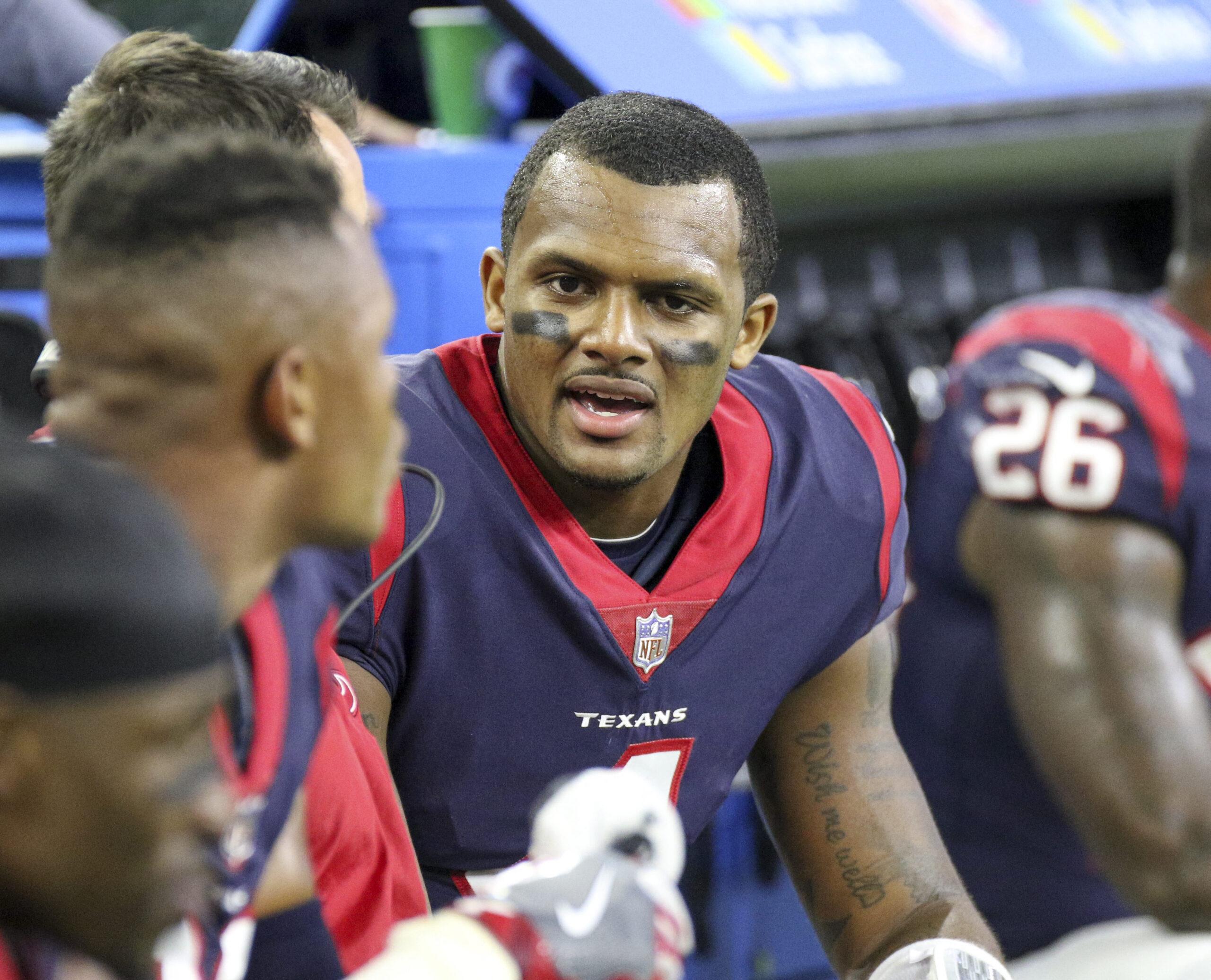 Deshaun Watson no campo de futebol