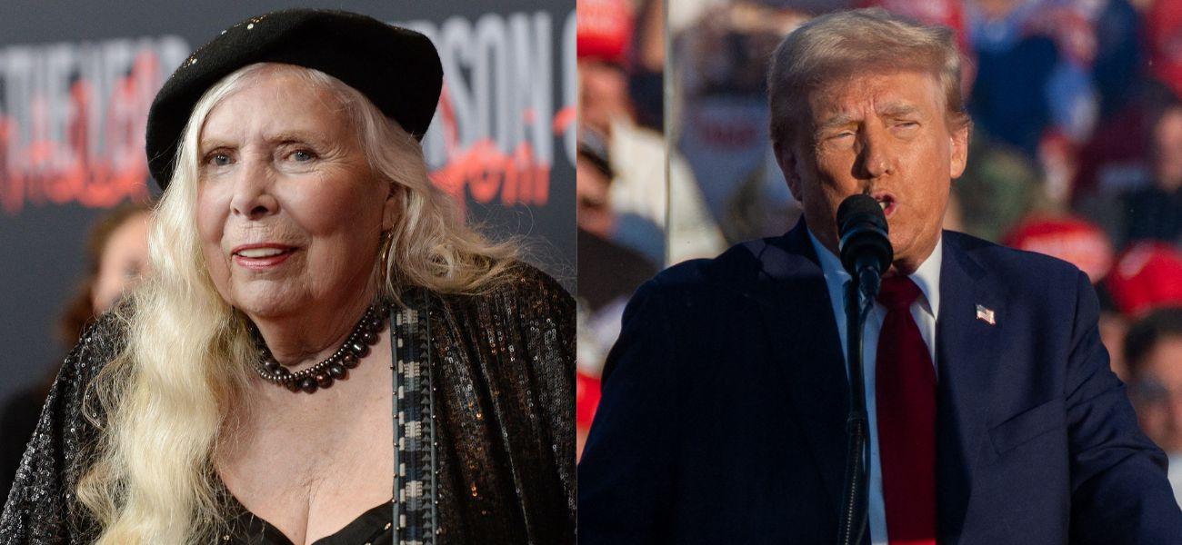 Joni Mitchell (left) Donald Trump (right)