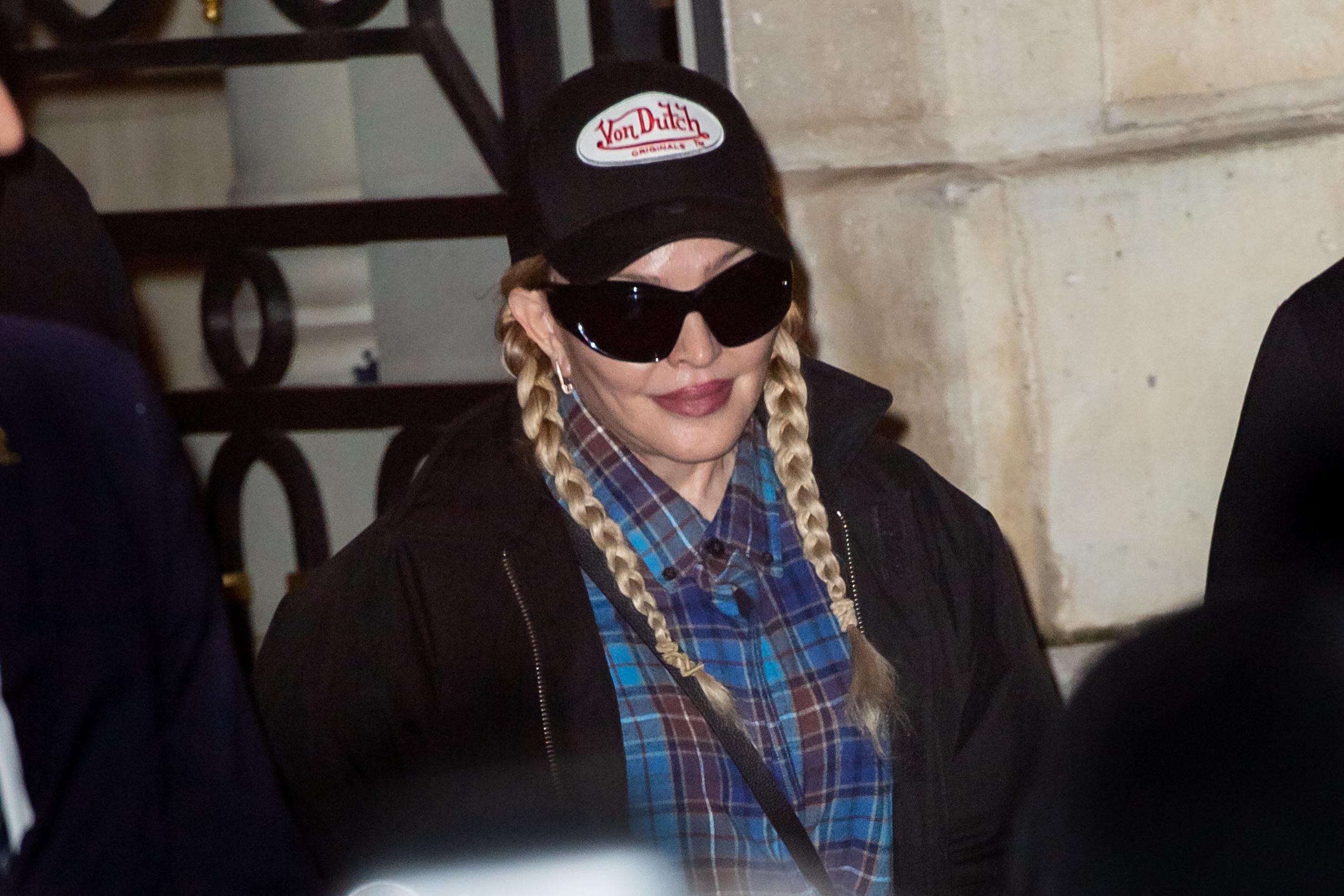 Madonna seen leaving the Ritz hotel in Paris