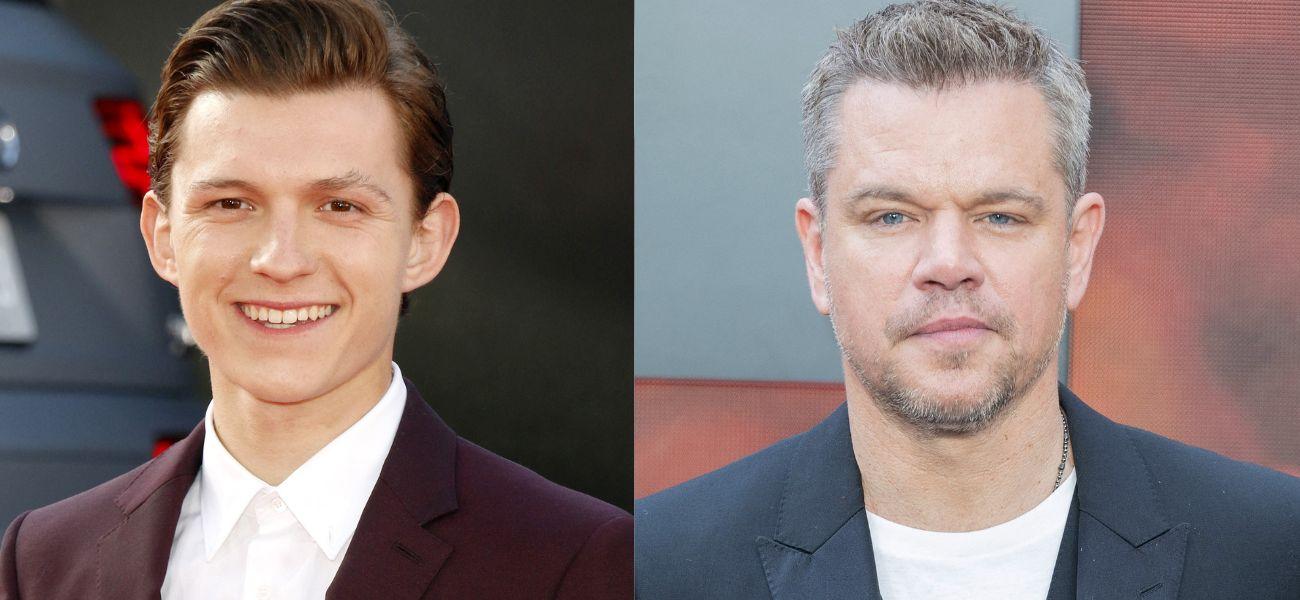 Tom Holland (left) Matt Damon (right)