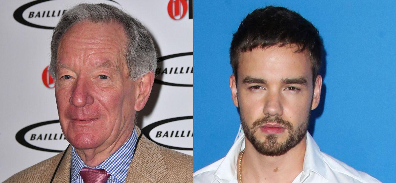 Michael Buerk and Liam Payne photo collage