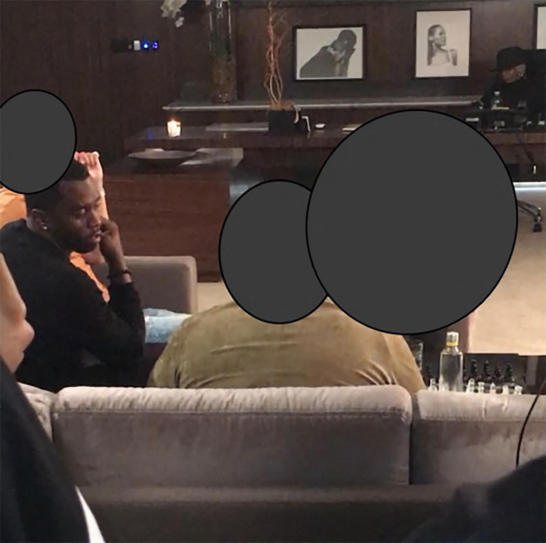 Redacted photos contained within Diddy lawsuit