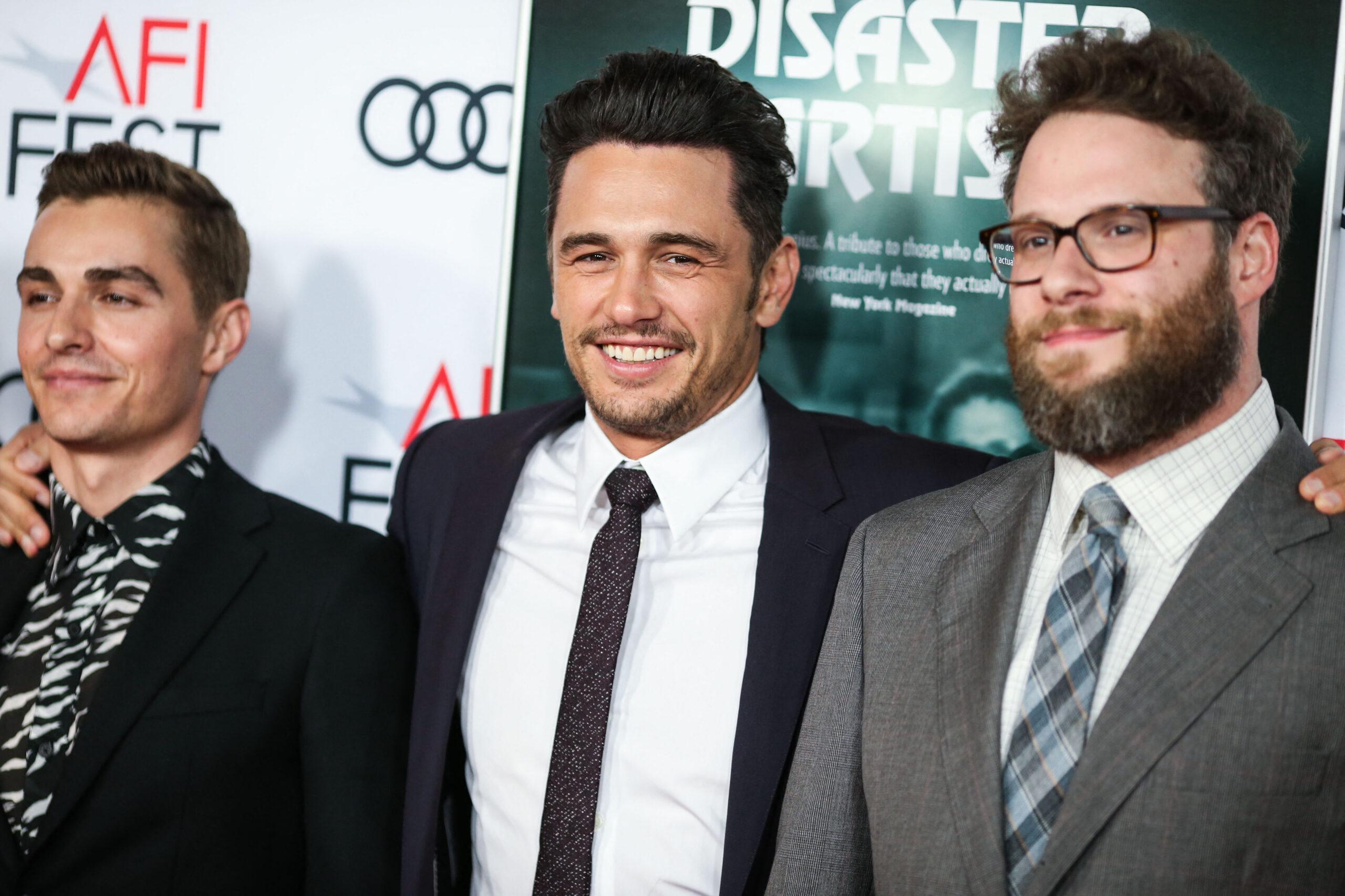 Seth Rogen, James Franco na exibição de 'The Disaster Artist' realizada no TCL Chinese Theatre IMAX em 12 de novembro de 2017 em Hollywood, Los Angeles, Califórnia, Estados Unidos.