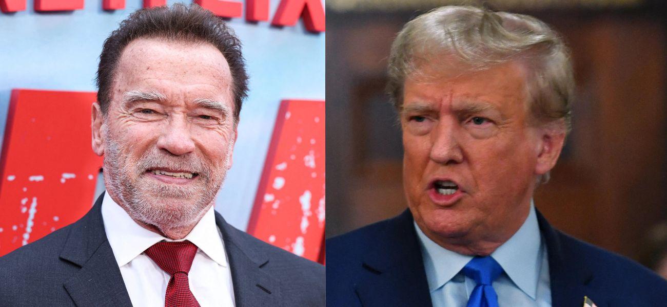 Arnold Schwarzenegger, Donald Trump photo collage