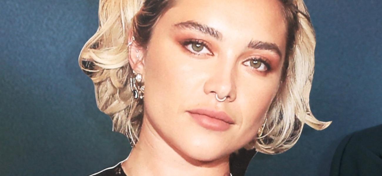 Florence Pugh posing close up