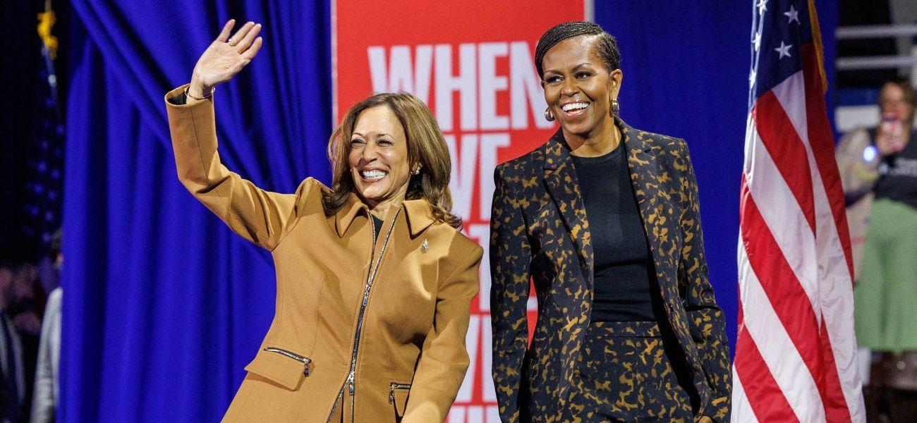 Michelle Obama and Kamala Harris campaign in Michigan