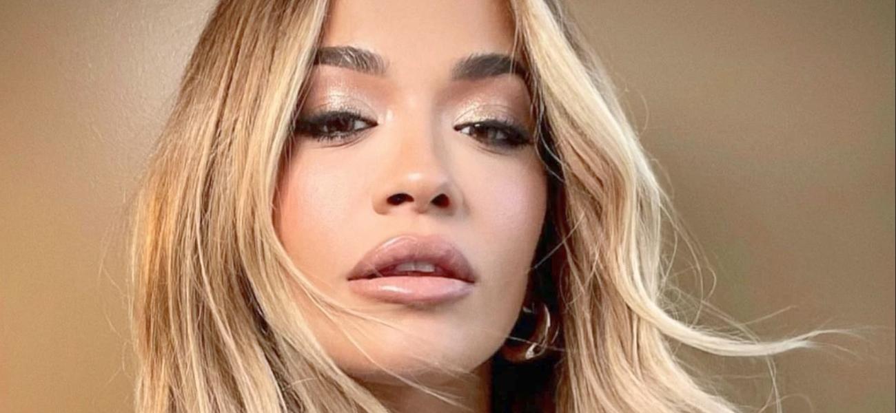 Rita Ora poses close up