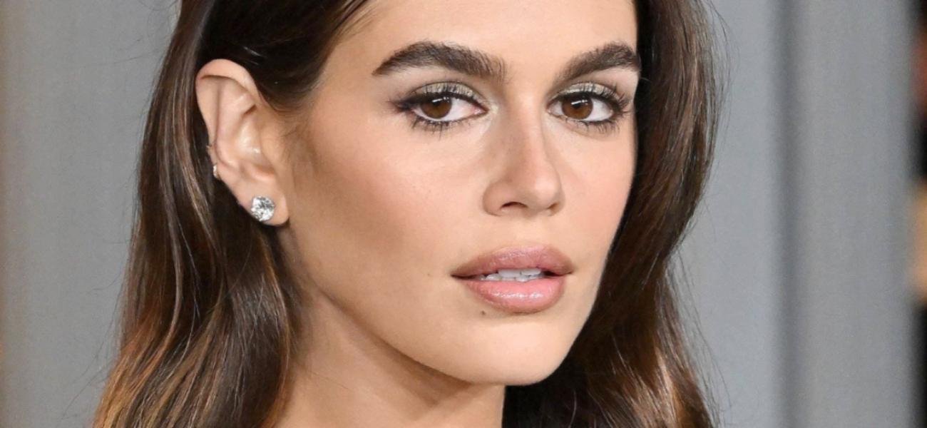 Kaia Gerber close up