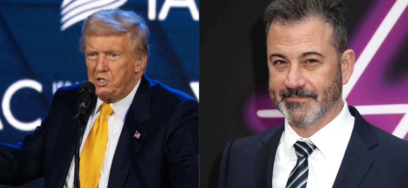 Donald Trup (left) Jimmy Kimmel (right)