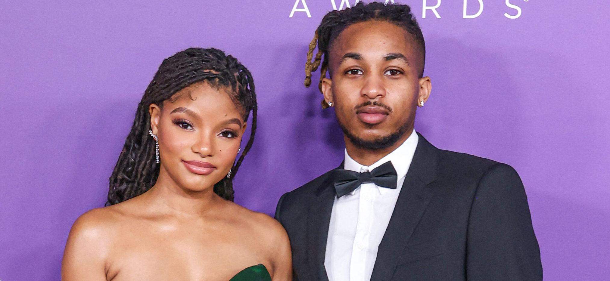 Halle Bailey and DDG at the 55th Annual NAACP Image Awards