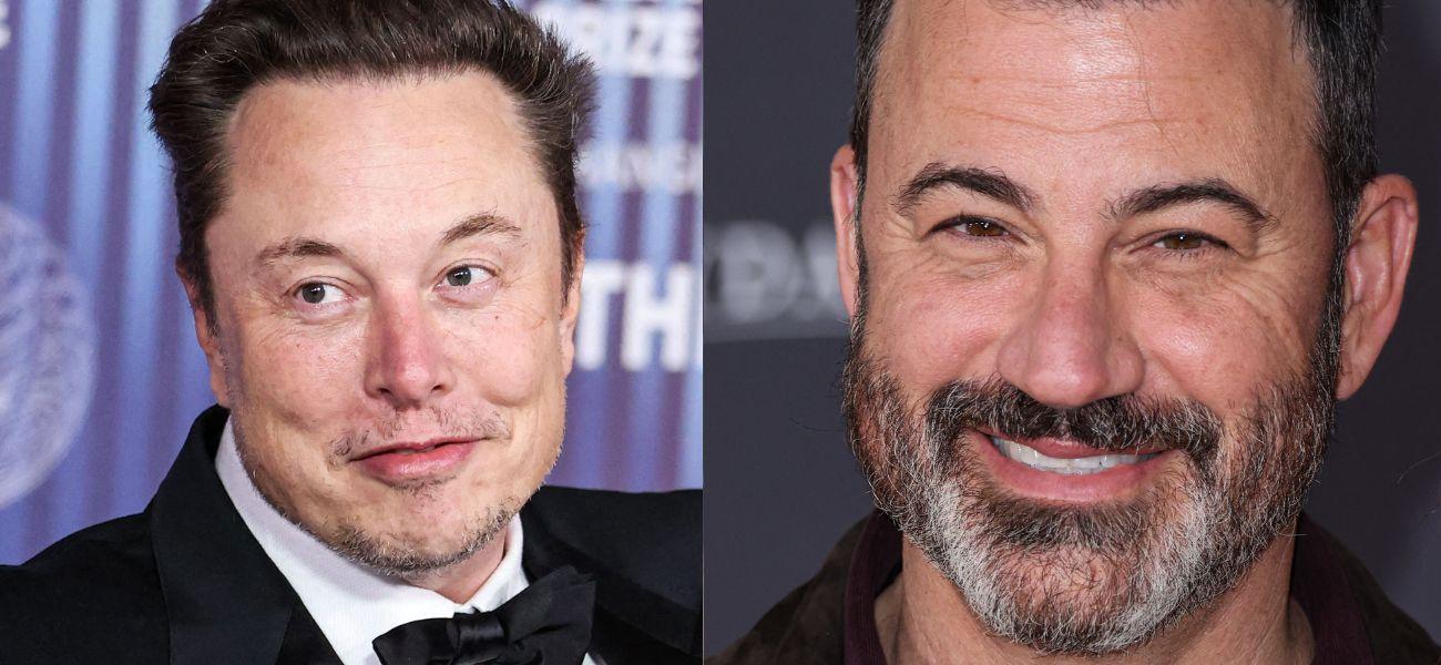 Elon Musk (left) Jimmy Kimmel (right)