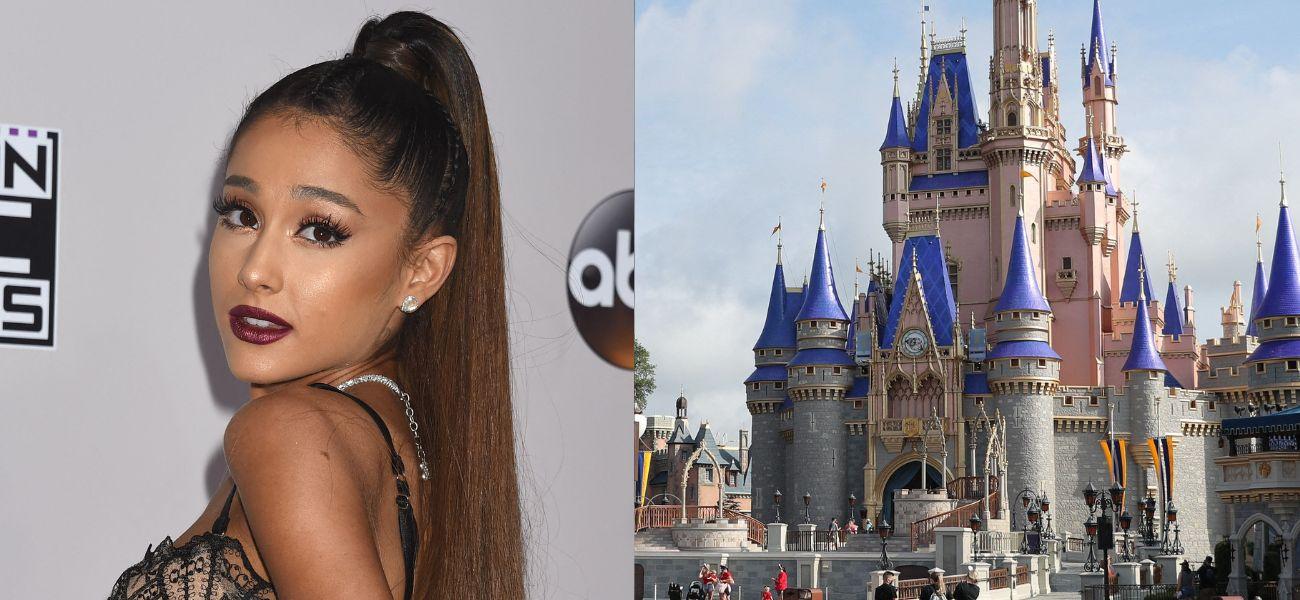 Ariana Grande (left) Magic Kingdom (right)