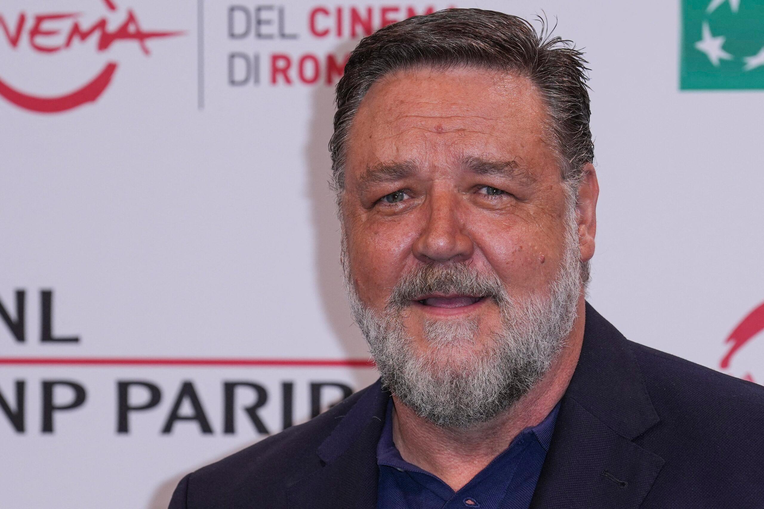 Russell Crowe na fotokomórce „Poker Face” na 17. Festiwalu Filmowym w Rzymie