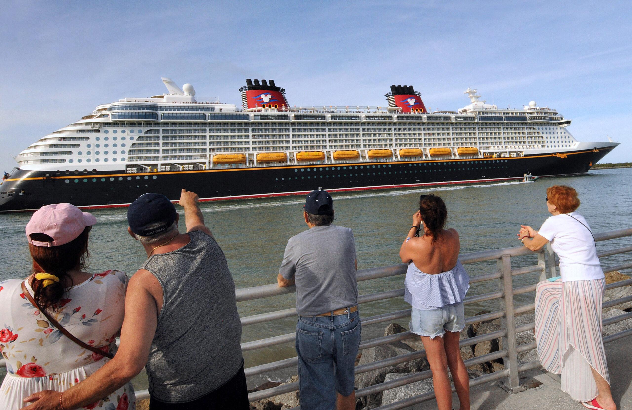 Disney Cruise Line ship docked in Florida