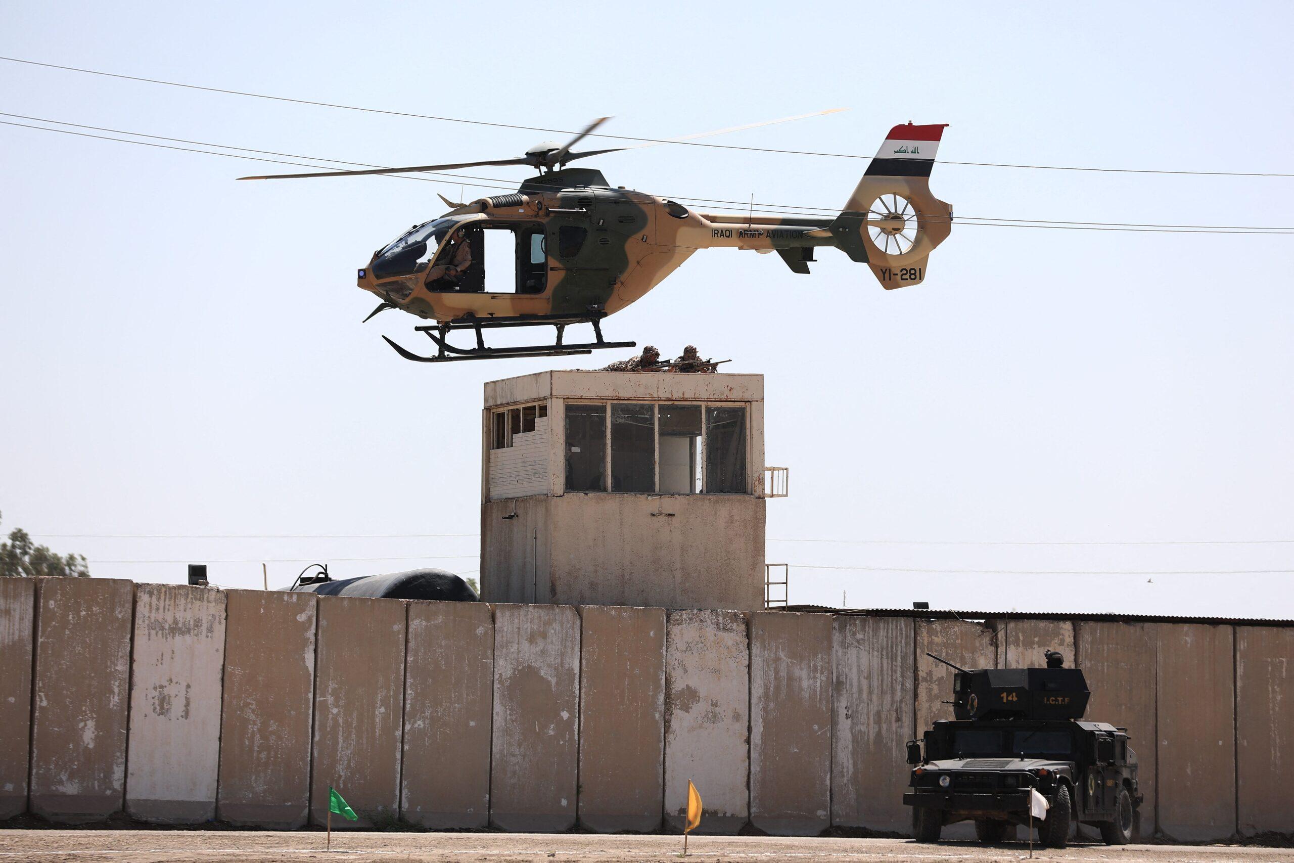 Golden Division Iraqi special forces troops train at a military airbase near Baghdad in Iraq