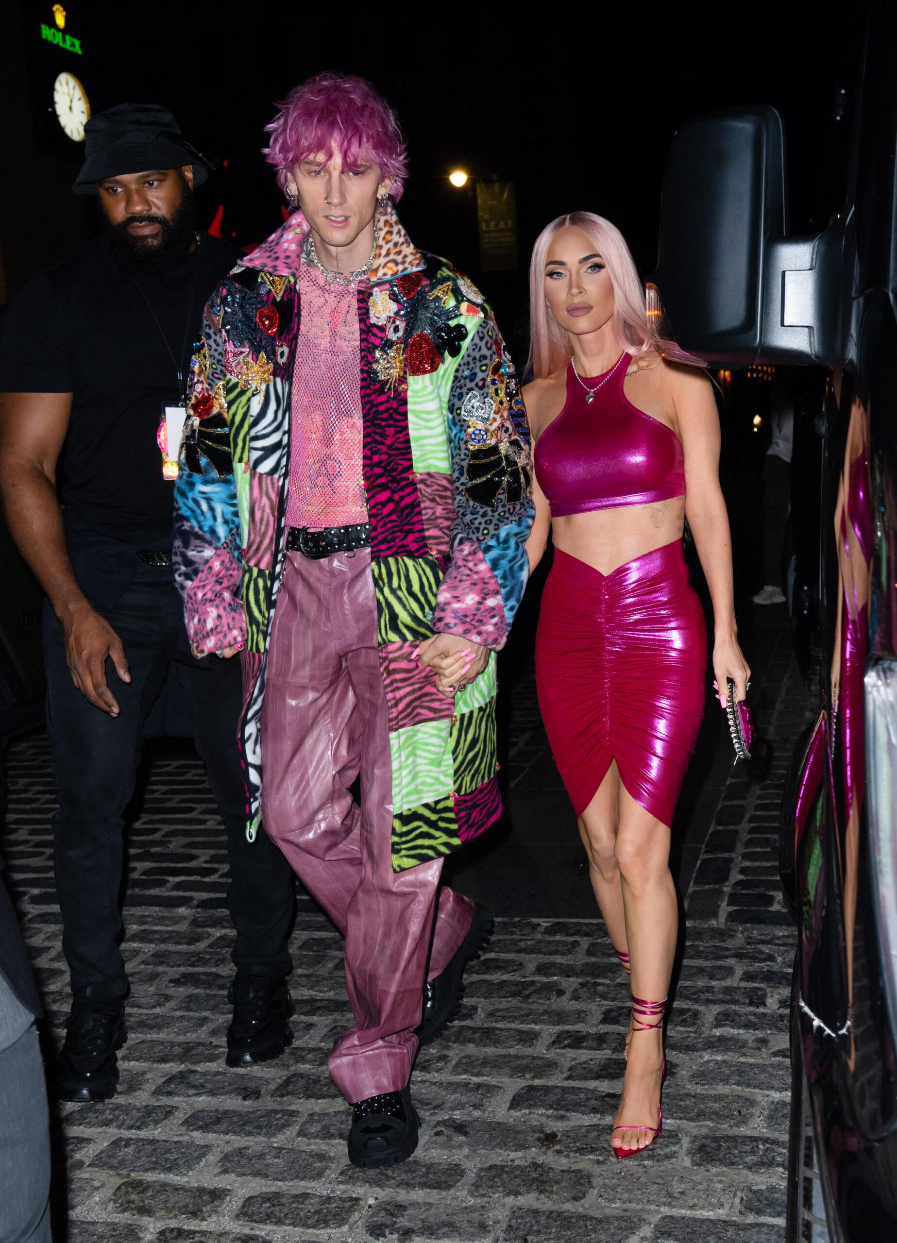 Machine Gun Kelly and Megan Fox attend the after-party for the Madison Square Garden show in New York